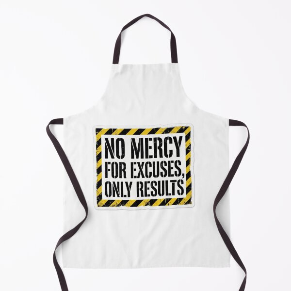 Item preview, No Mercy For Excuses Only Results Sticker designed and sold by Plot Twist Supply.