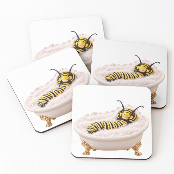 Item preview, Relaxed Monarch Caterpillar Bathtub designed and sold by Sillytoe.