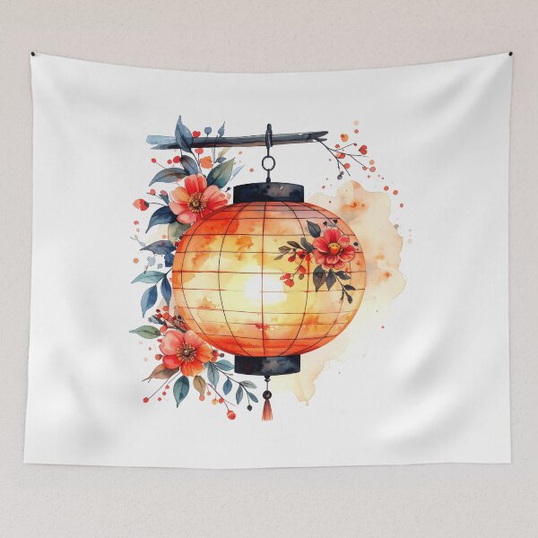 Item preview, Japanese Paper Lantern Cherry Blossom designed and sold by BetweenForms.