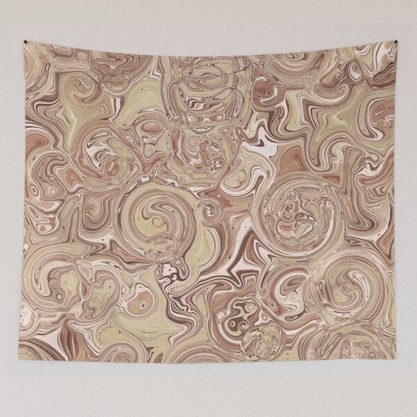 Item preview, Taupe Hydrangea Fractal Circles designed and sold by SXW Designs.