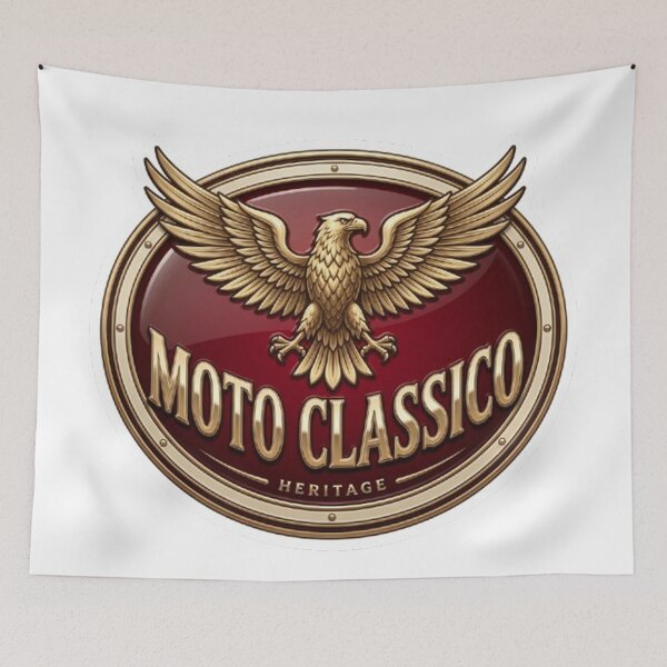 Item preview, Vintage moto guzzi logo with golden eagle designed and sold by sanawnaw154.