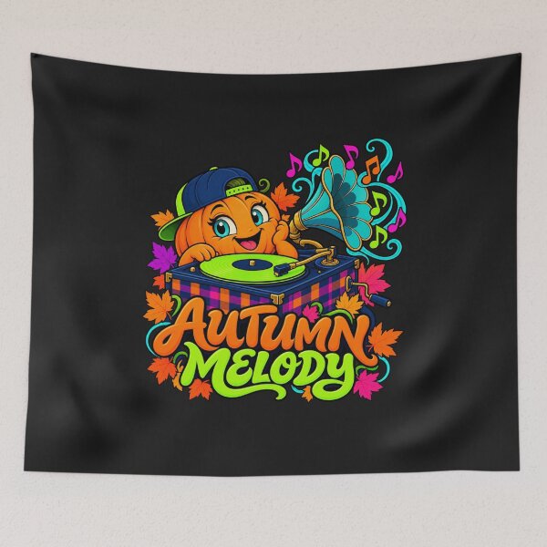 Item preview, Autumn Melody – Cute Pumpkin DJ designed and sold by Aimetoi.