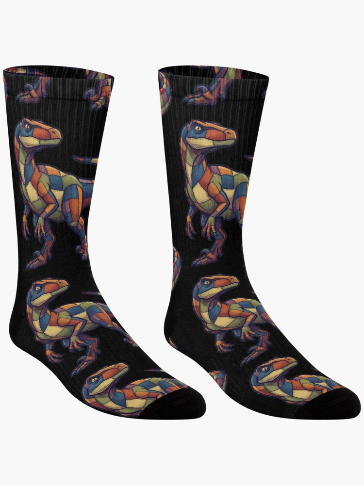 Thumbnail 3 of 5, Socks, dinosaur designed and sold by ReneMM.