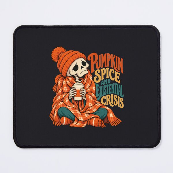 Item preview, Pumpkin Spice and Morning Crisis Skeleton Coffee Humor designed and sold by PunchDrop.