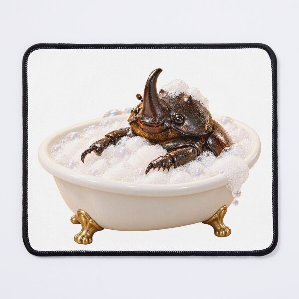 Item preview, Pampered Rhinoceros Beetle Bathtub designed and sold by Sillytoe.