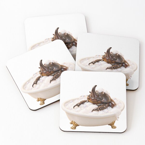Item preview, Pampered Rhinoceros Beetle Bathtub designed and sold by Sillytoe.