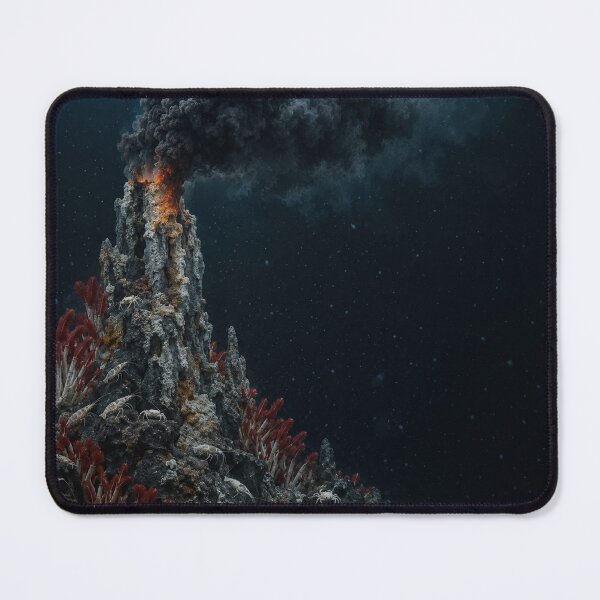 Item preview, Black Smoker — Hydrothermal Vent Field with Tube Worms, Deep Sea Science Art designed and sold by mushizaman.