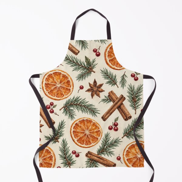Item preview, Winter Orange and Cinnamon Botanical Pattern designed and sold by Glottopia.