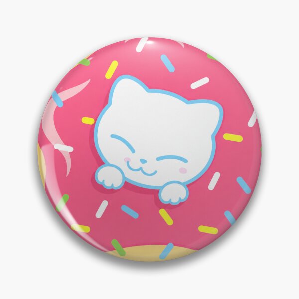 Artikelvorschau, Kawaii-Katzen-Donut-Illustration mit süßen Streuseln entworfen und verkauft von saliousoe.