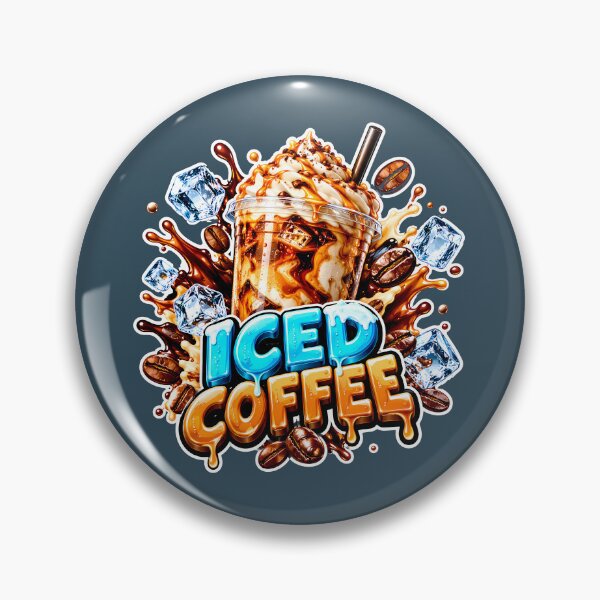 Item preview, Iced Coffee Caramel Splash Vibrant Graphic Art designed and sold by Pickmash.