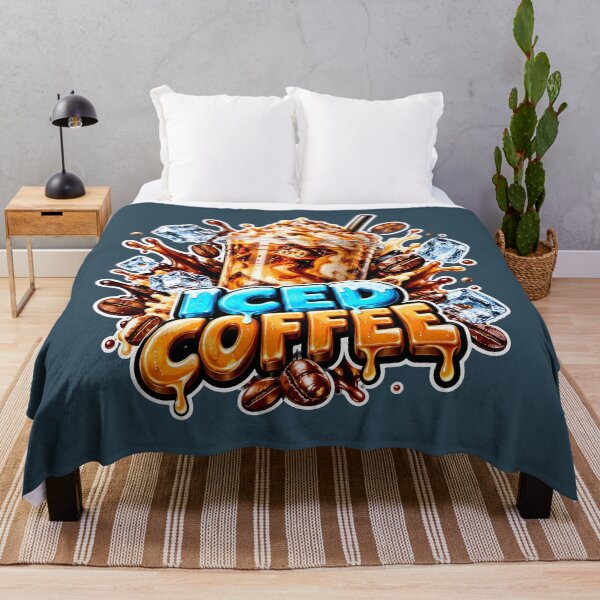 Item preview, Iced Coffee Caramel Splash Vibrant Graphic Art designed and sold by Pickmash.