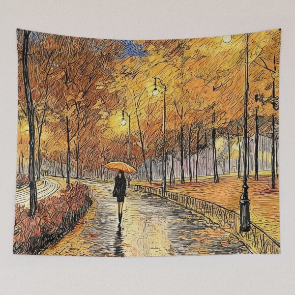 Item preview, Quiet evening in an autumn park designed and sold by sid1802.