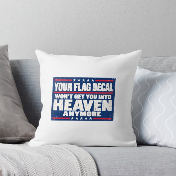 Item preview, Your Flag Decal Won't Get You Into Heaven Anymore Christian Faith Message designed and sold by AncientClouds25.