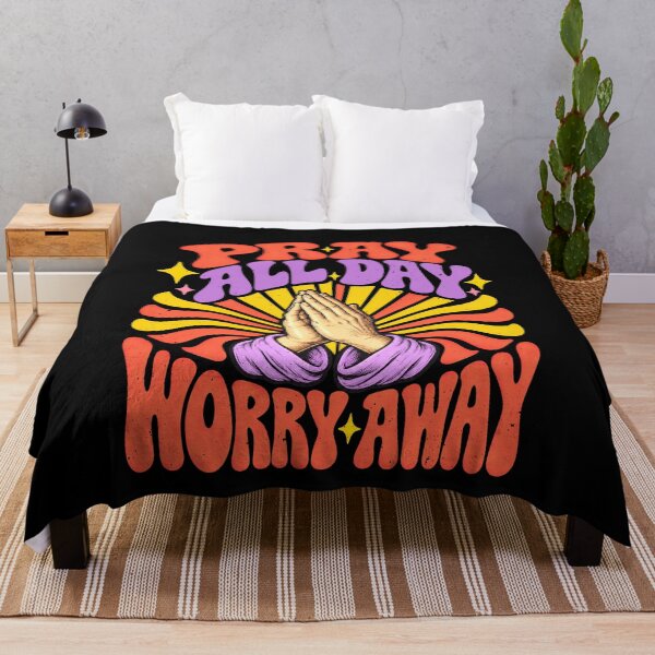 Item preview, Pray All Blessed Day to Ease Worry Prayer Design designed and sold by elderberry.