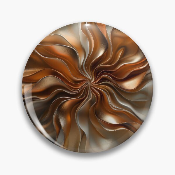 Item preview,  Gilded Radiance, Abstract Metallic Floral Wave designed and sold by MargaretWiktor.