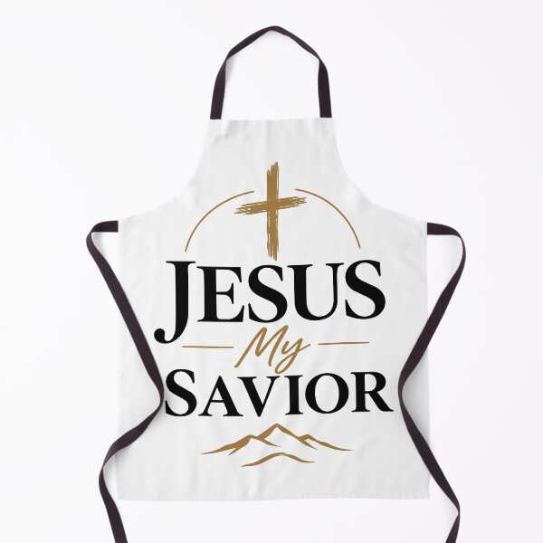Item preview, Jesus My Savior – Minimalist Christian Cross and Mountain Design designed and sold by Imparted Blessing.