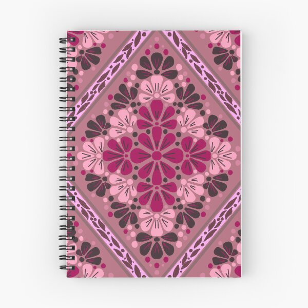 Item preview, Boho Botanical Diamond Lattice Floral - Pink designed and sold by Rukhscreations.