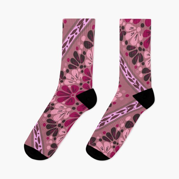 Item preview, Boho Botanical Diamond Lattice Floral - Pink designed and sold by Rukhscreations.
