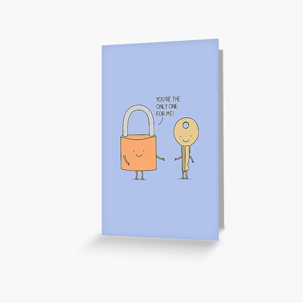 Lock and key Greeting Card