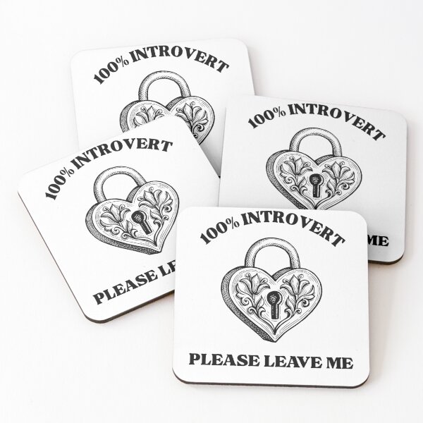 Item preview, 100 Percent Introvert Please Leave Me Alone Vintage Heart Lock designed and sold by Jelicint.