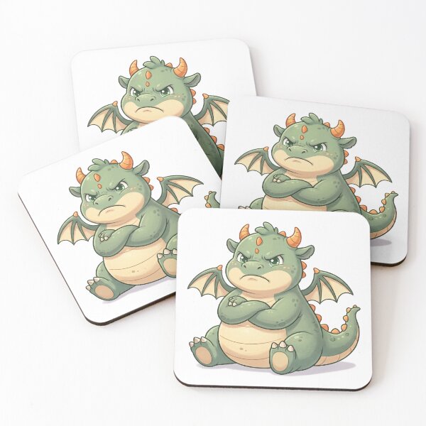 Item preview, Matcha the Cute Baby Dragon - Grumpy designed and sold by VFXguy.