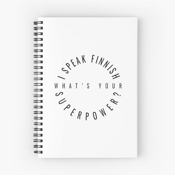 Item preview, I Speak Finnish - What's Your Superpower? bw designed and sold by knappidesign.