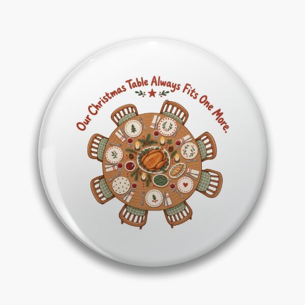 Item preview, Our Christmas Table Always Fits One More Festive Family Doodle designed and sold by ThreadQuirk.