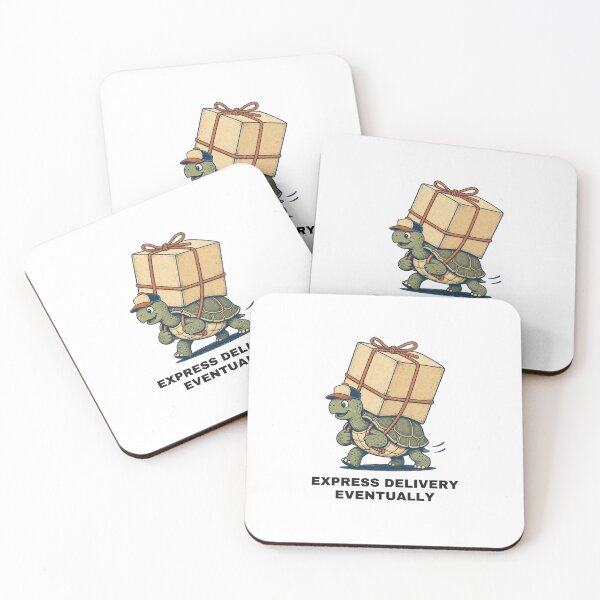 Item preview, Express Delivery Eventually Funny Tortoise designed and sold by granitvit.