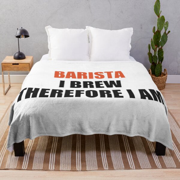 Item preview, Funny Barista Shirt I Brew Therefore I Am designed and sold by Alphakenon.