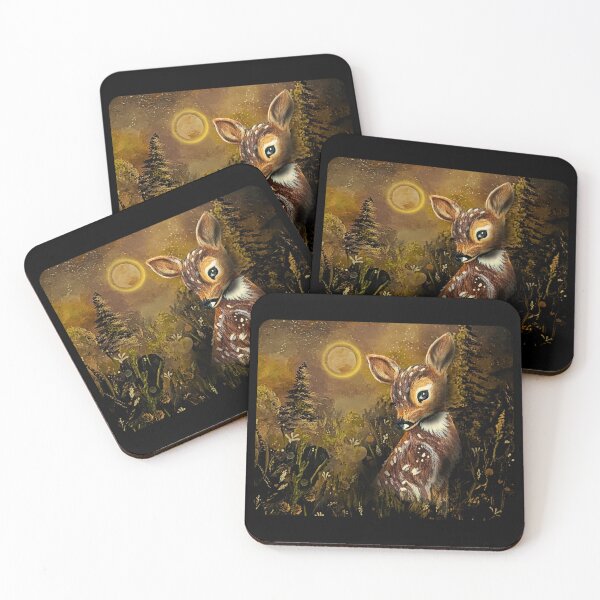 Item preview, Moonlit Woodland Fawn designed and sold by ArtistsAtticWI.