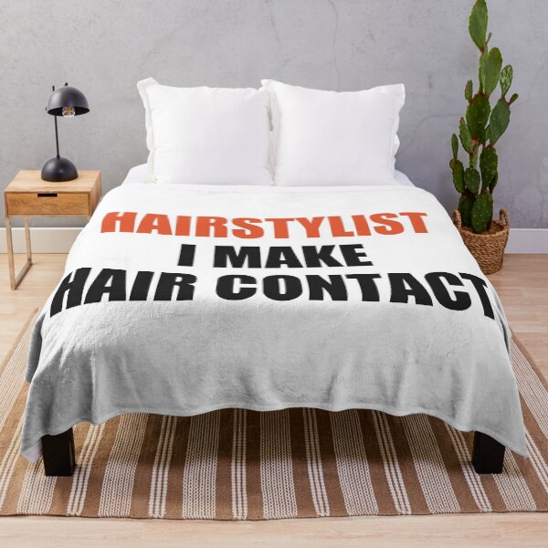 Item preview, Funny Hairstylist Shirt I Make Hair Contact designed and sold by Alphakenon.