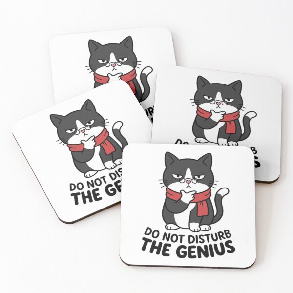 Item preview, Do Not Disturb The Genius Cat designed and sold by PrintforDesign.