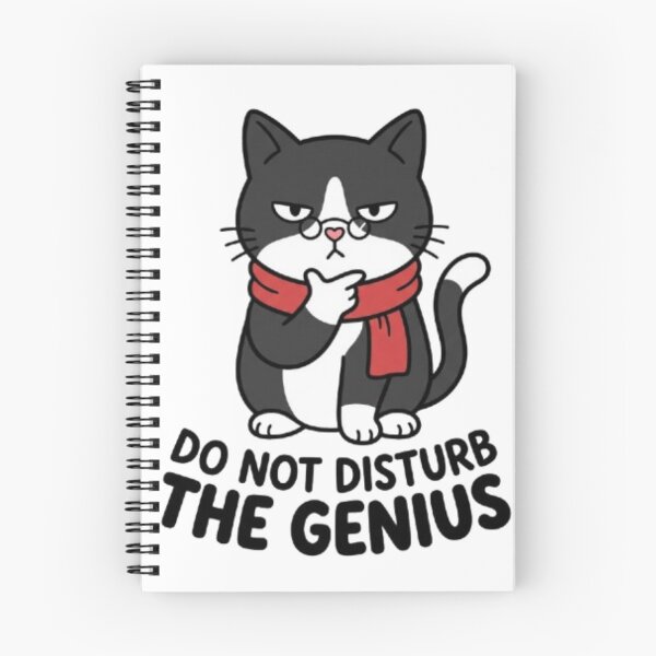 Item preview, Do Not Disturb The Genius Cat designed and sold by PrintforDesign.