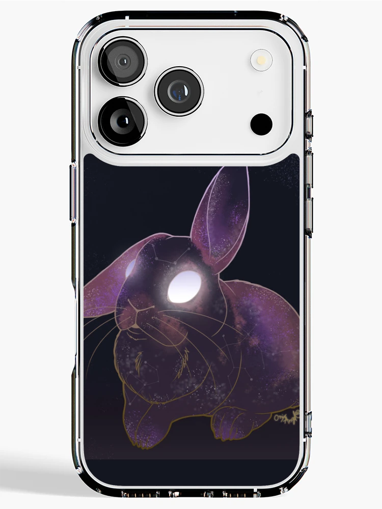 Thumbnail 1 of 5, iPhone Case, Stardust Rabbit designed and sold by Onix Angel Creations.