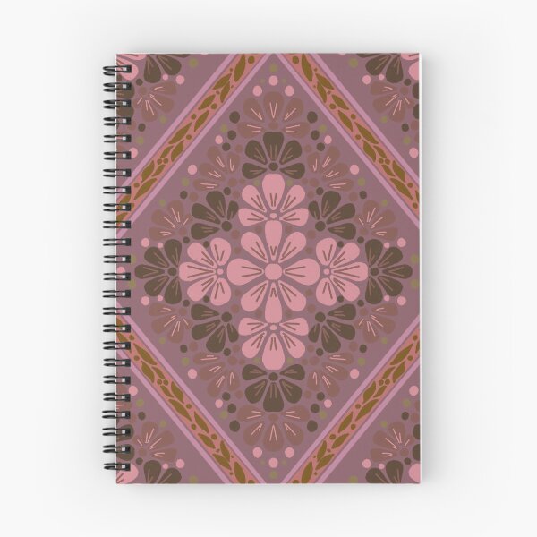 Item preview, Botanical Diamond Lattice Floral - Dusty Pink designed and sold by Rukhscreations.
