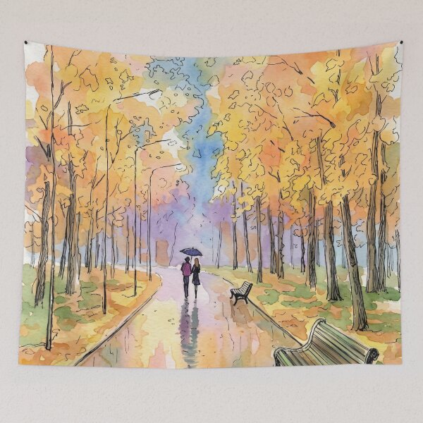 Item preview, Autumn in the city park designed and sold by sid1802.