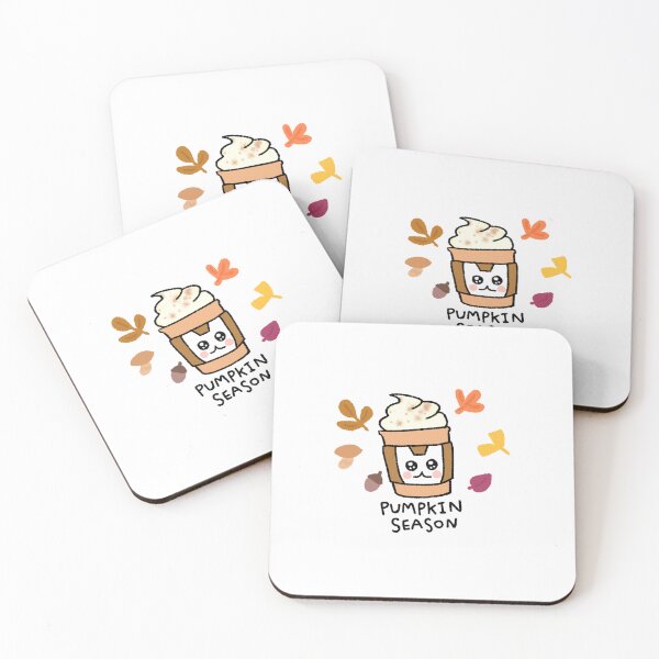 Item preview, Pumpkin Spice Latte Sticker – Cute White Cat Autumn Cozy Digital Planner Sticker designed and sold by lazydayz16.
