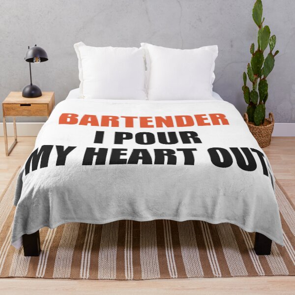 Item preview, Funny Bartender Shirt I Pour My Heart Out designed and sold by Alphakenon.
