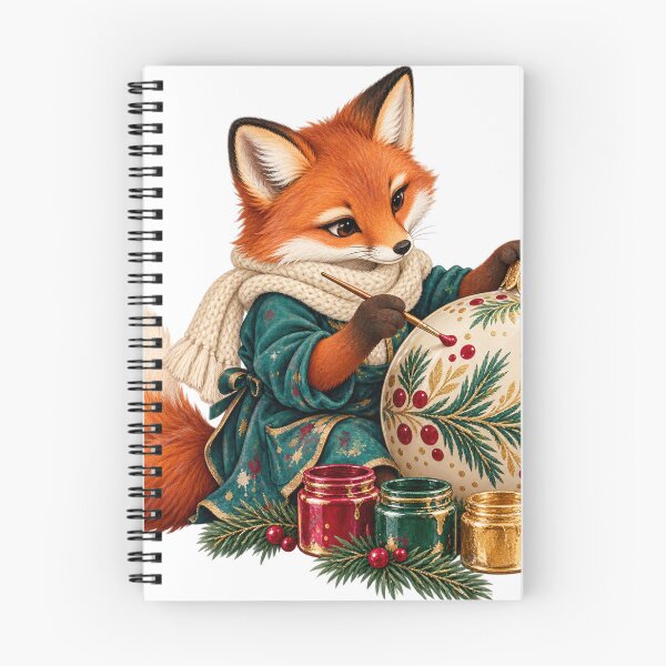 Item preview, Fox Christmas Ornament Painter designed and sold by gallleriaworld.