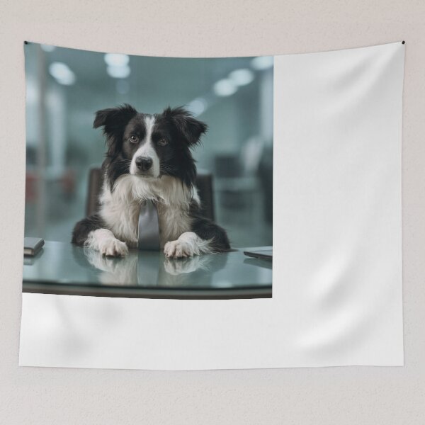 Item preview, Border Collie Dog Business Professional Tie Office designed and sold by NicolasGlowArt.