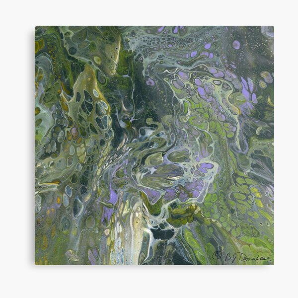 Acrylic Pour 31 Metal Print