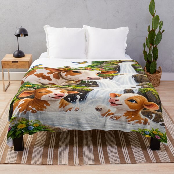 Item preview, Cute cow milk waterfall designed and sold by urbanshop7.
