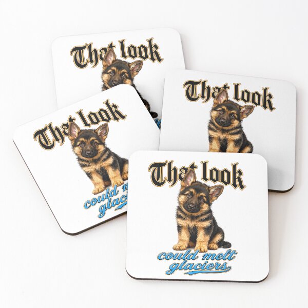 Item preview, Cute German Shepherd Puppy Quote Design designed and sold by PetsArt.