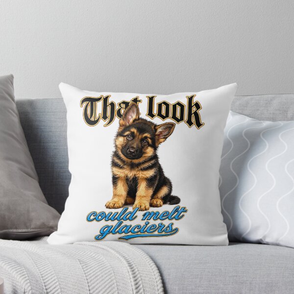 Item preview, Cute German Shepherd Puppy Quote Design designed and sold by PetsArt.