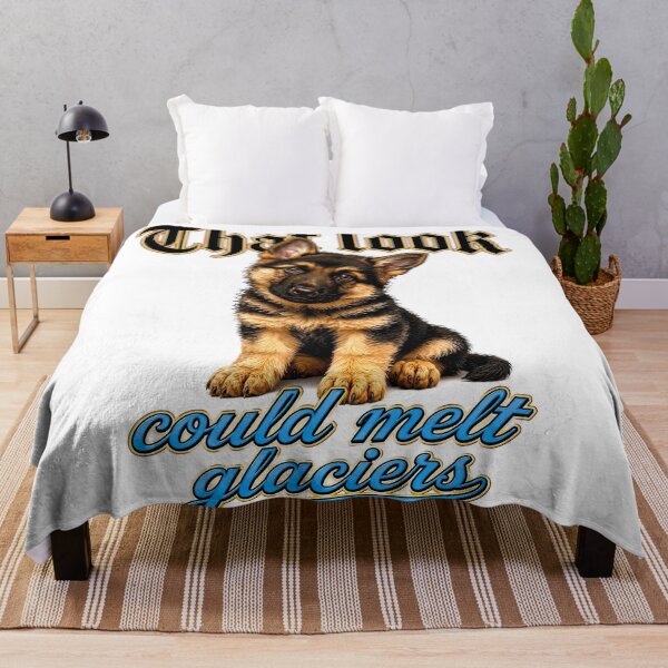 Item preview, Cute German Shepherd Puppy Quote Design designed and sold by PetsArt.