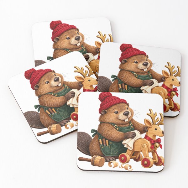 Item preview, Beaver Christmas Toy Carpenter designed and sold by gallleriaworld.