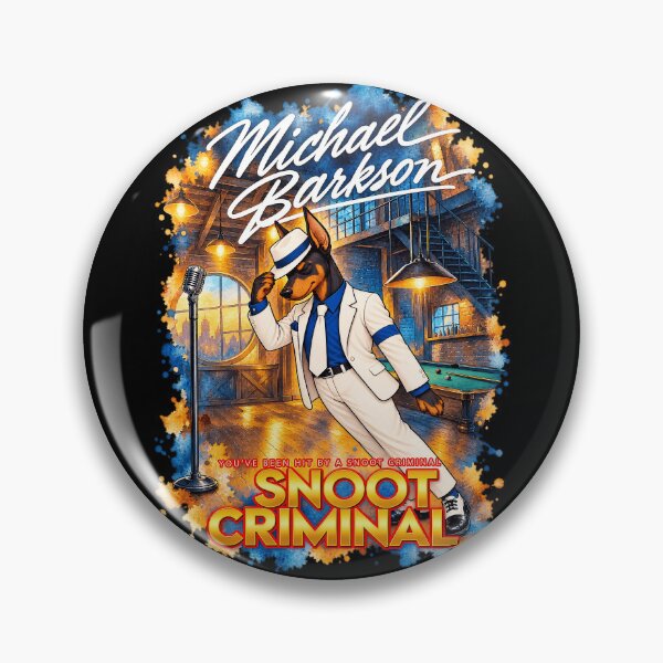 Item preview, Michael Barkson - Snoot Criminal Funny Dog Parody designed and sold by CrazyCraftStudio.