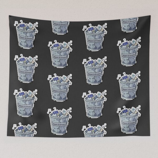 Item preview, Trash Bin Dreams - Pixel Art designed and sold by Potato Quality Prints.
