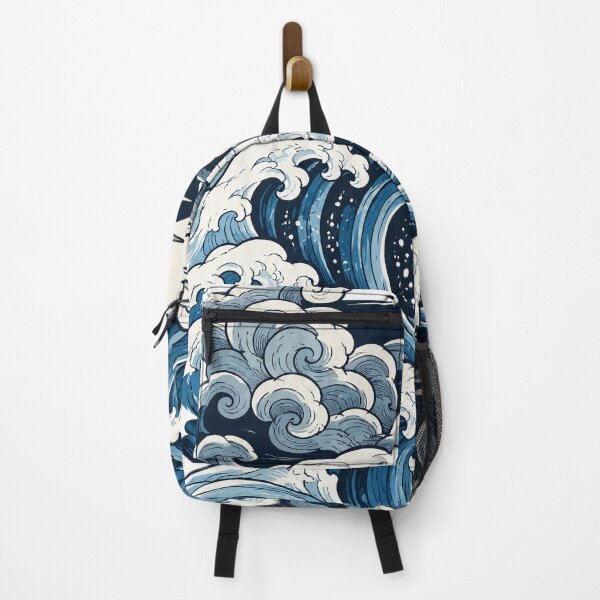 Item preview, Ukiyo-e Ocean Wave Under Full Moon designed and sold by Pixel-Perfecto.