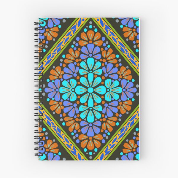 Item preview, Botanical Diamond Lattice Floral - Purple & Orange designed and sold by Rukhscreations.